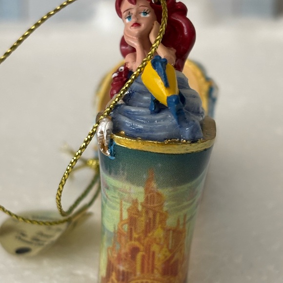 Bradford Exchange Disney Once Upon a Slipper Ornaments Sleeping Beauty and Ariel - Picture 2 of 15